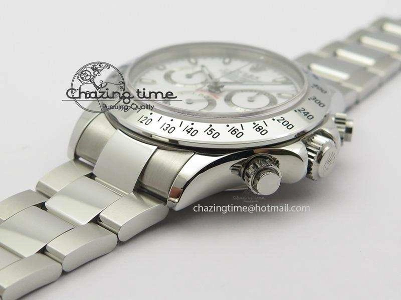 Daytona 116520 BP Maker Best Edition White Dial On SS Bracelet A7750 V Flexible 3946