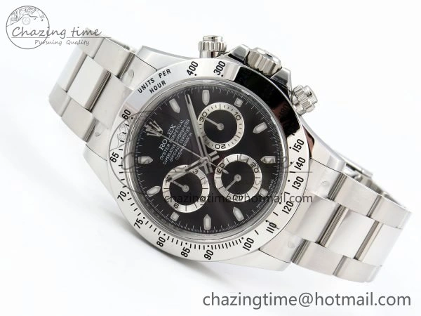 Tailored Daytona 116520 Clean 1:1 Best Edition 904L SS Case and Bracelet Black Dial SA4130 V 1556