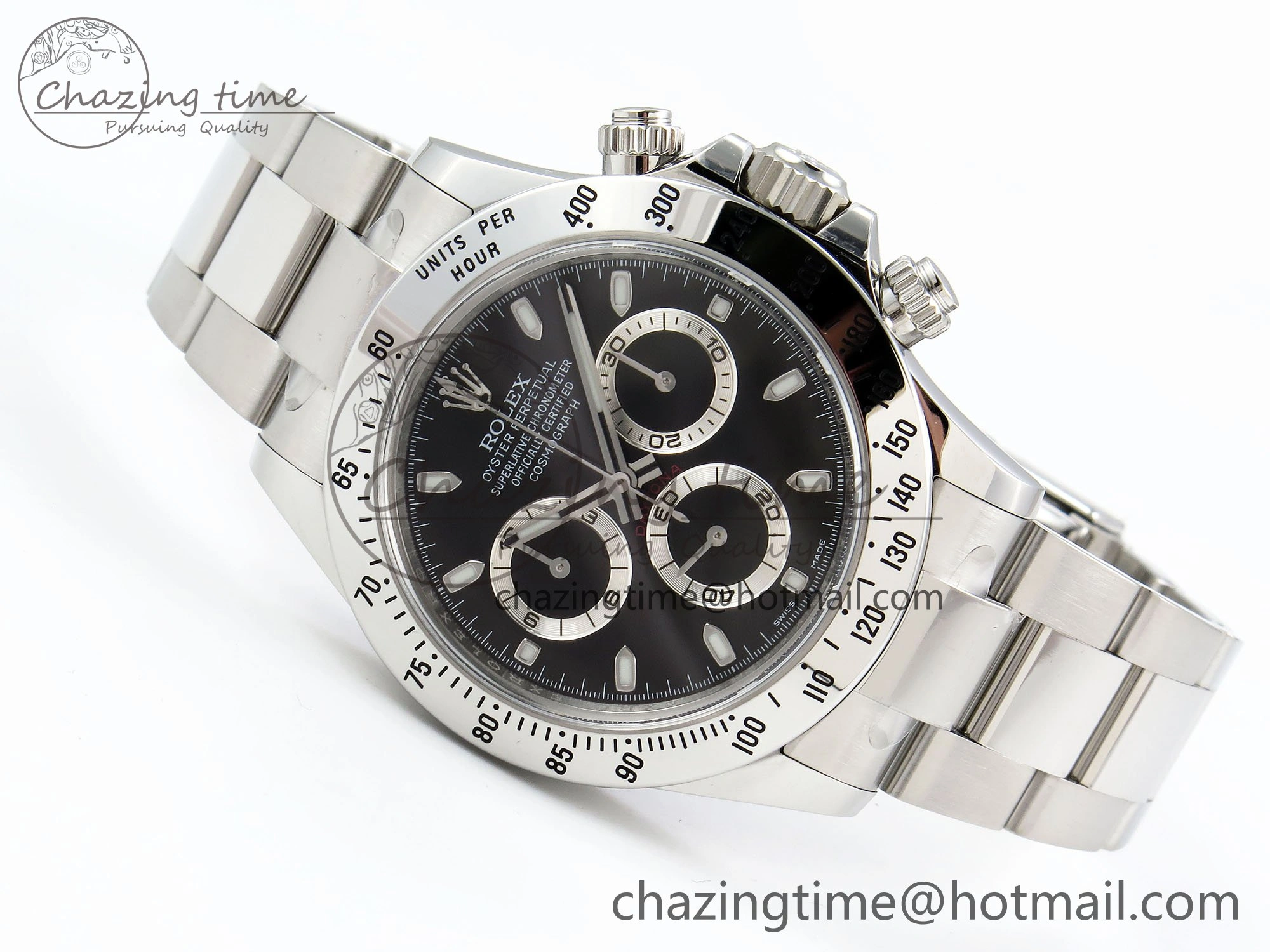 Tailored Daytona 116520 Clean 1:1 Best Edition 904L SS Case and Bracelet Black Dial SA4130 V 1556