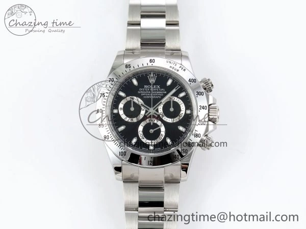 Tailored Daytona 116520 Clean 1:1 Best Edition 904L SS Case and Bracelet Black Dial SA4130 V 1556