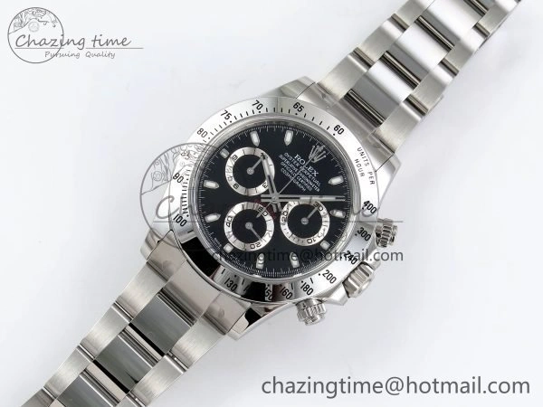 Tailored Daytona 116520 Clean 1:1 Best Edition 904L SS Case and Bracelet Black Dial SA4130 V 1556
