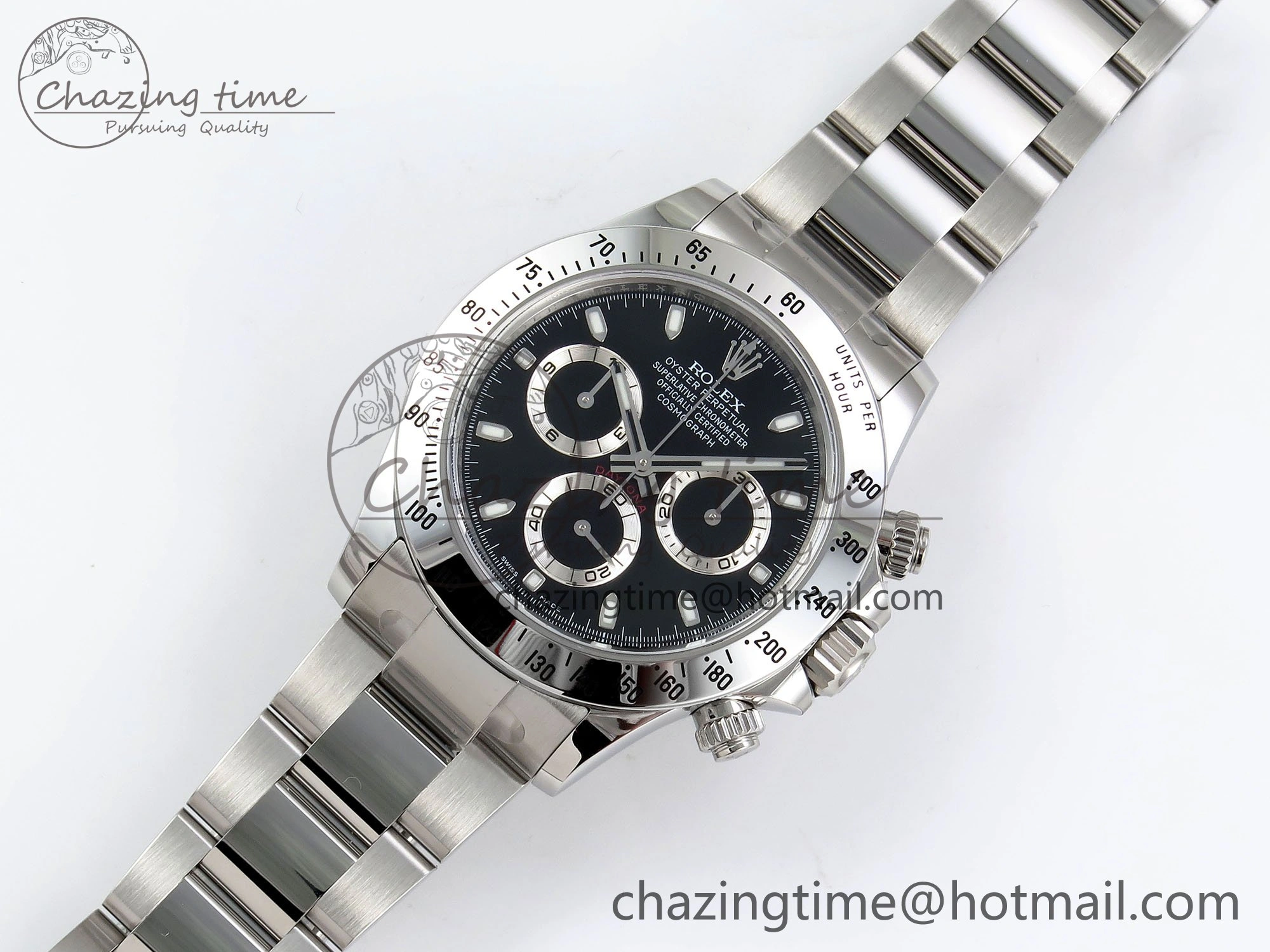 Tailored Daytona 116520 Clean 1:1 Best Edition 904L SS Case and Bracelet Black Dial SA4130 V 1556