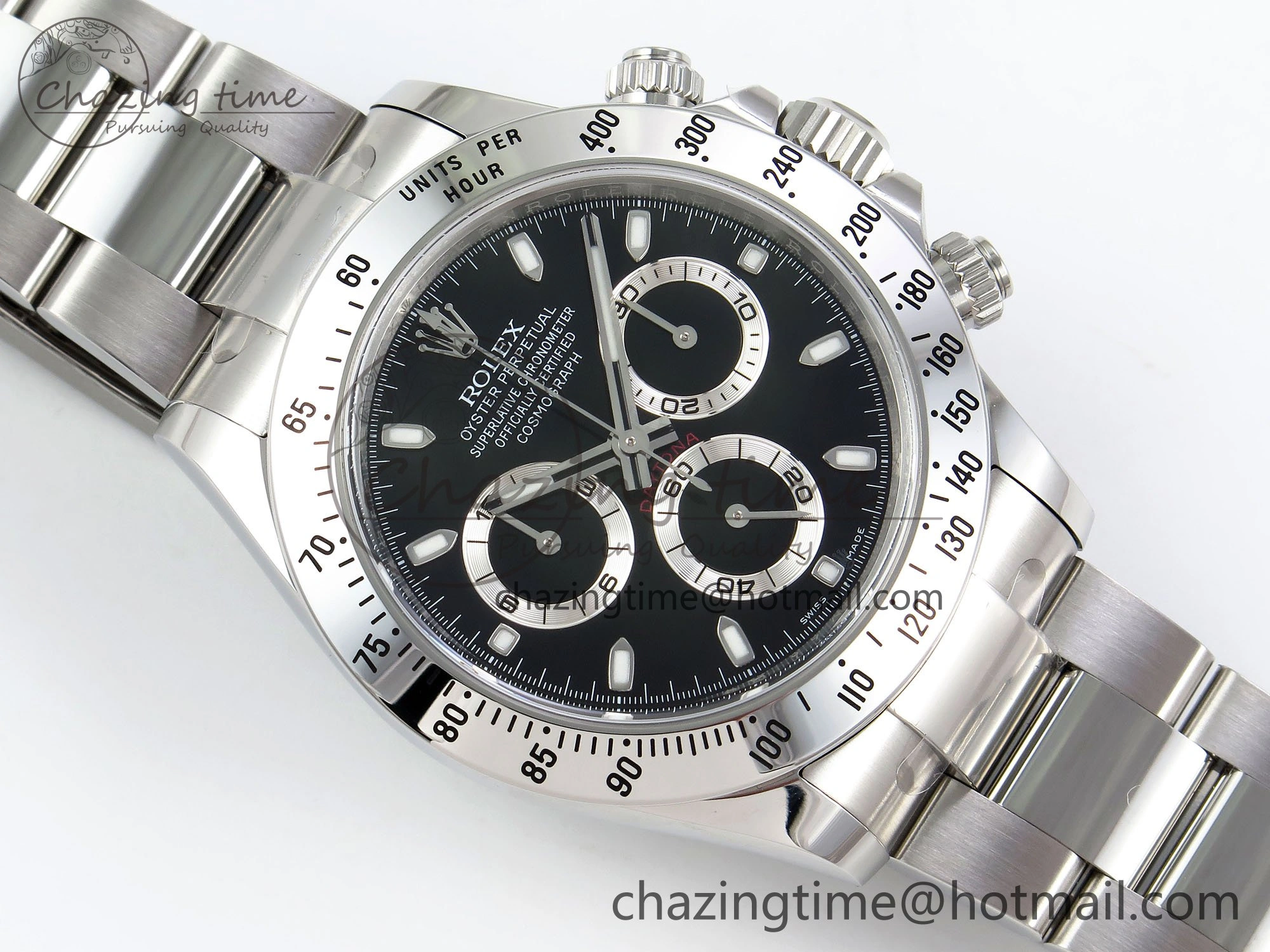 Tailored Daytona 116520 Clean 1:1 Best Edition 904L SS Case and Bracelet Black Dial SA4130 V 1556
