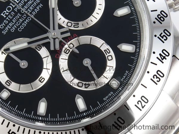 Tailored Daytona 116520 Clean 1:1 Best Edition 904L SS Case and Bracelet Black Dial SA4130 V 1556