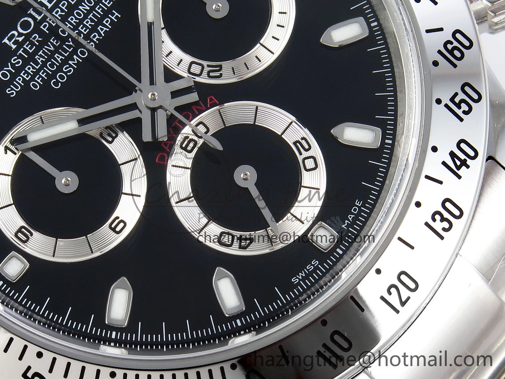 Tailored Daytona 116520 Clean 1:1 Best Edition 904L SS Case and Bracelet Black Dial SA4130 V 1556