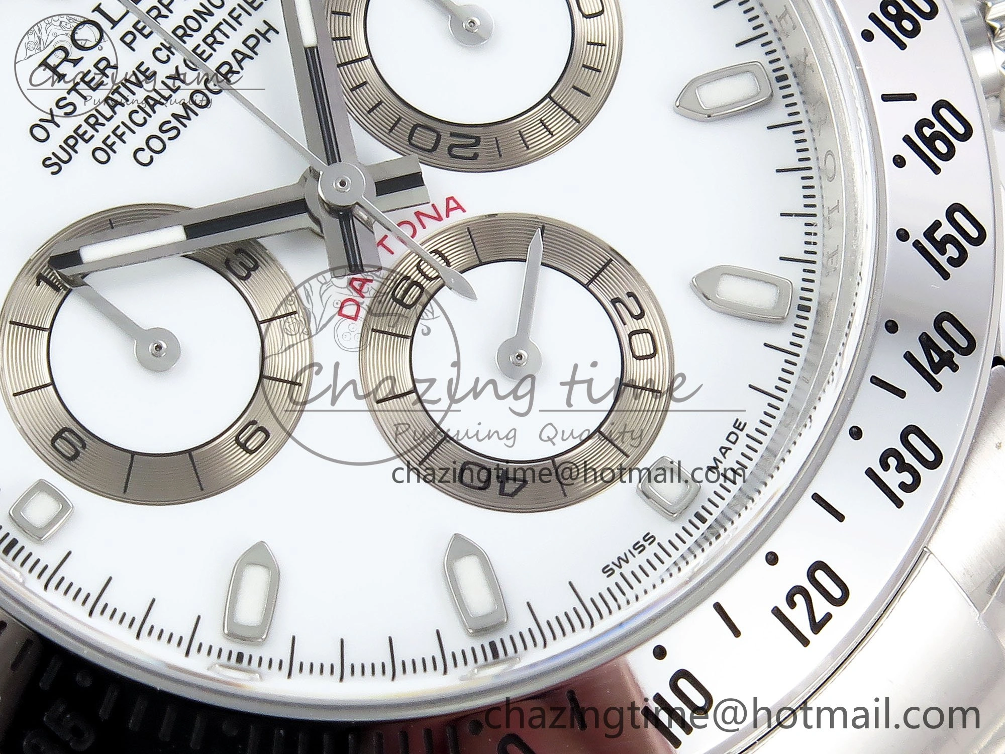 Daytona 116520 Clean 1:1 Best Edition 904L SS Case and Bracelet White Dial SA4130 V Sustainable 1557