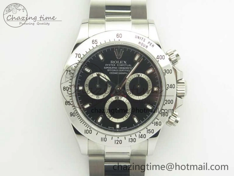 Refined Daytona 116520 GMF Best Edition 904L SS Case and Bracelet Black Dial A 3362