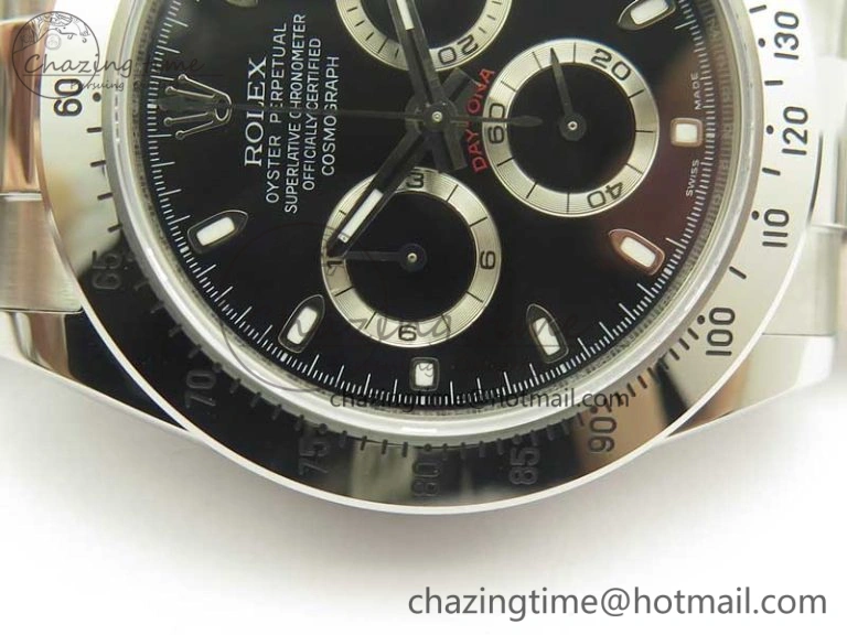 Refined Daytona 116520 GMF Best Edition 904L SS Case and Bracelet Black Dial A 3362