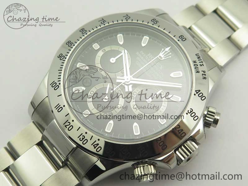 Refined Daytona 116520 GMF Best Edition 904L SS Case and Bracelet Black Dial A 3362