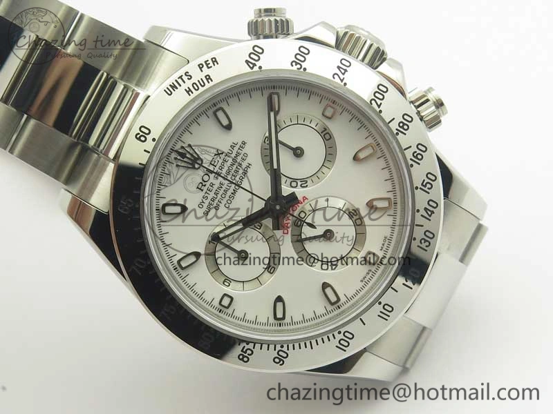 Daytona 116520 GMF Best Edition 904L SS Case and Bracelet White Dial A FreshLook 3363