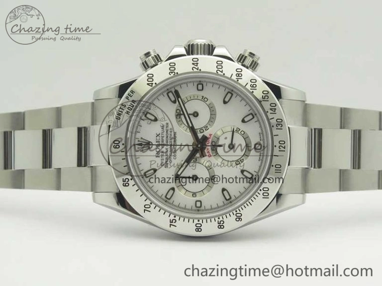 Daytona 116520 GMF Best Edition 904L SS Case and Bracelet White Dial A FreshLook 3363