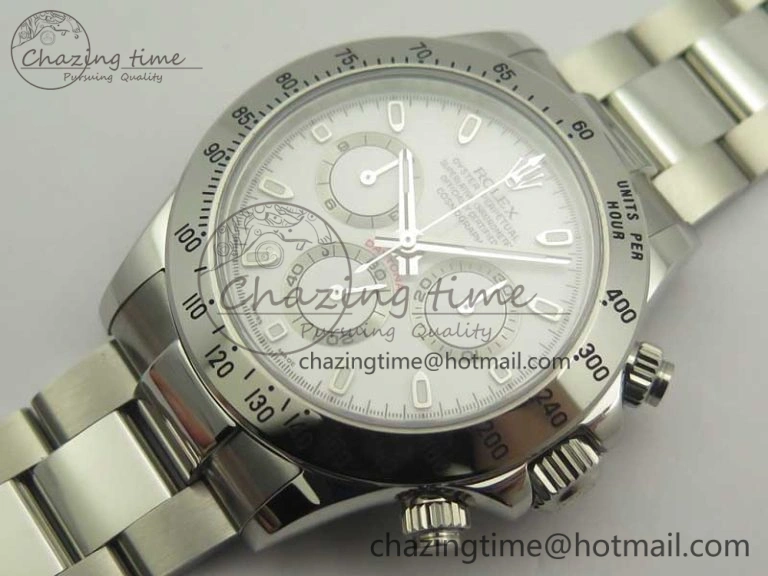 Daytona 116520 GMF Best Edition 904L SS Case and Bracelet White Dial A FreshLook 3363
