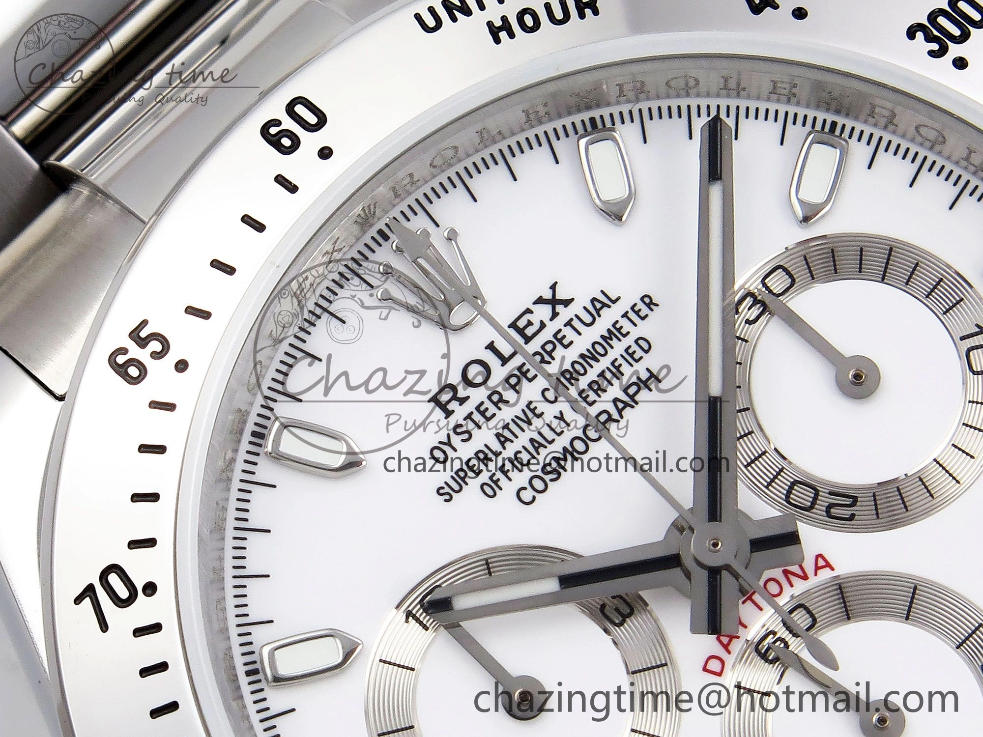 Compact Daytona 116520 JDF 1:1 Best Edition 904L Steel White Dial on SS Bracelet A 1335