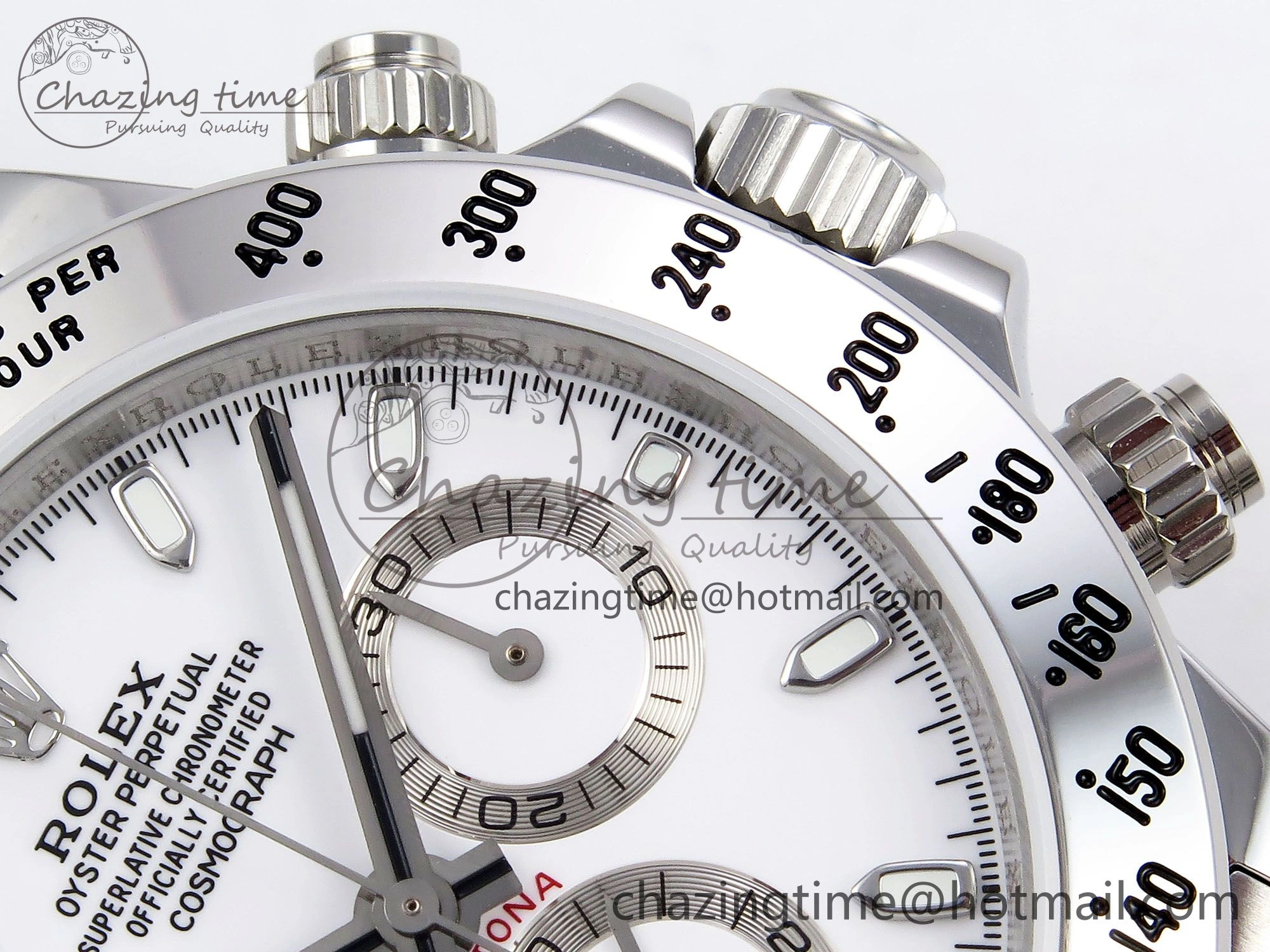 Compact Daytona 116520 JDF 1:1 Best Edition 904L Steel White Dial on SS Bracelet A 1335