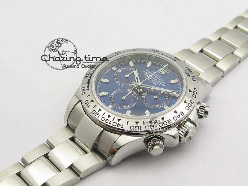 FastDry Daytona 116520 JF Best Edition Blue Dial On SS Bracelet A 3944