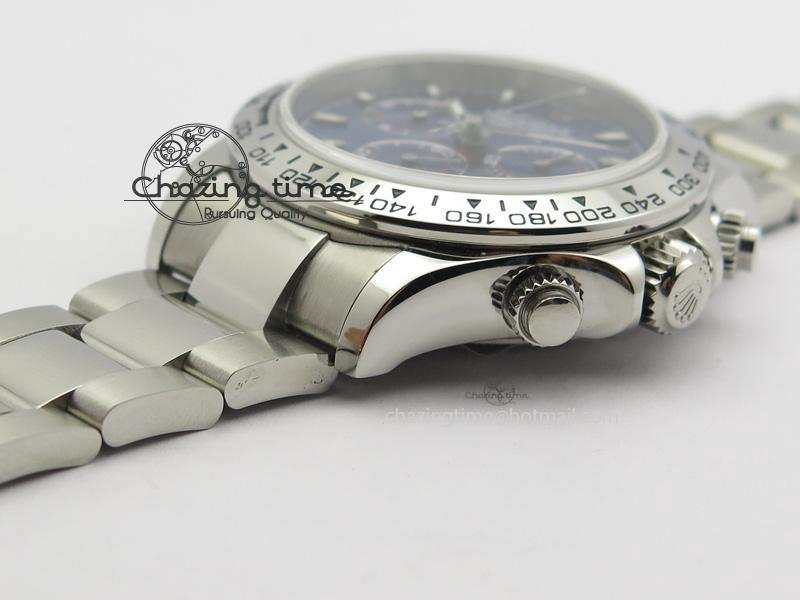 FastDry Daytona 116520 JF Best Edition Blue Dial On SS Bracelet A 3944