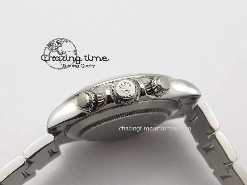 Daytona 116520 JF Best Edition White Dial On SS Bracelet A23J (Same Thickness as Genuine) AllSeason 4017