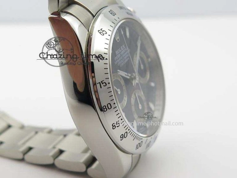 Unique Daytona 116520 JF Sec@9 Edition Black Dial On SS Bracelet A 3985