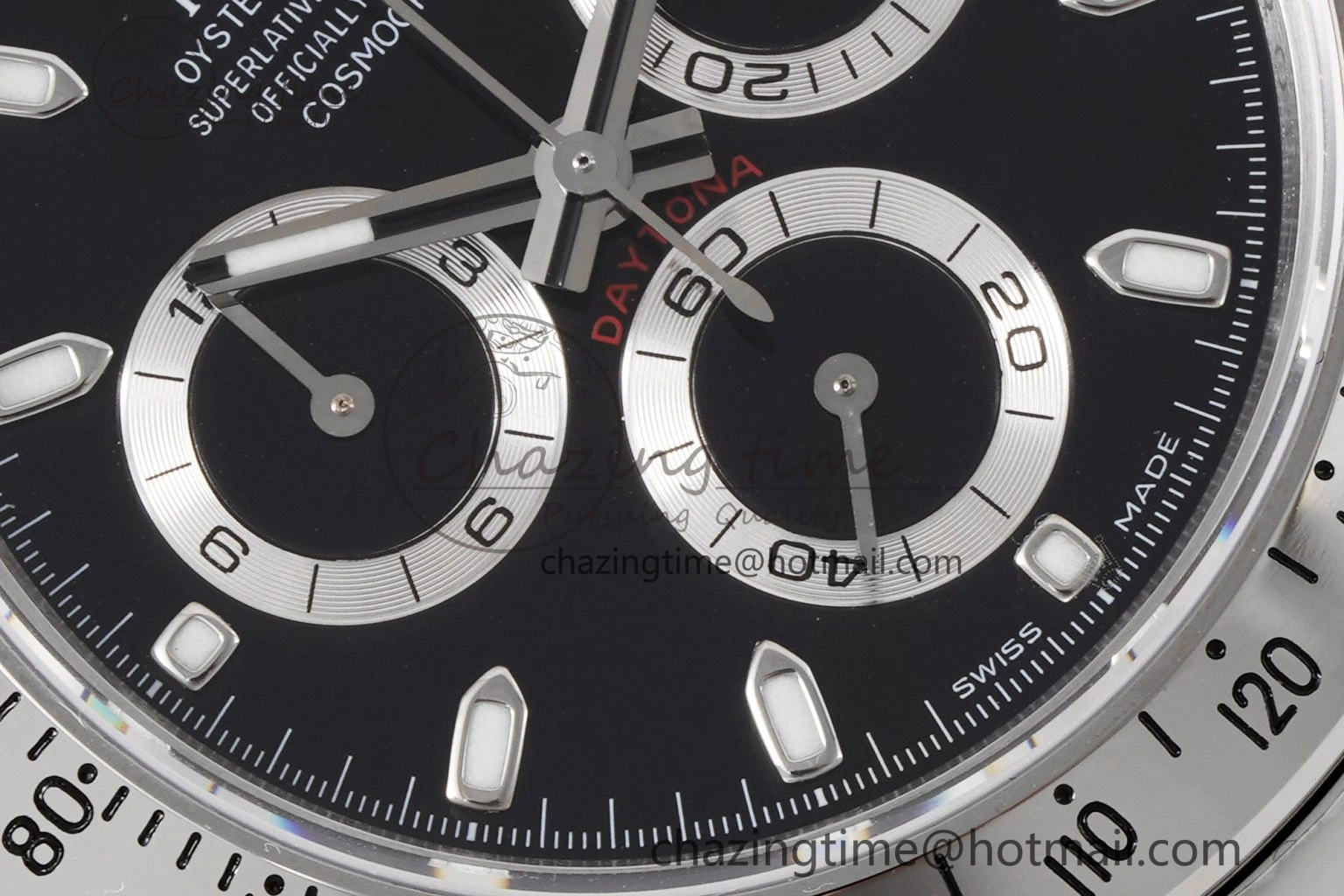 Daytona 116520 KING 1:1 Best Edition Black Dial on SS Bracelet SH ZipUp 1912