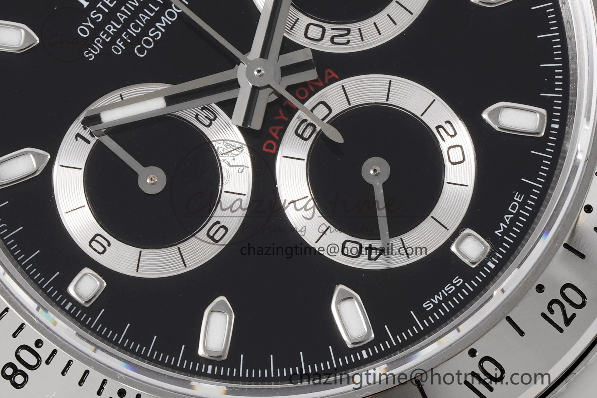 Daytona 116520 KING 1:1 Best Edition Black Dial on SS Bracelet SH ZipUp 1912