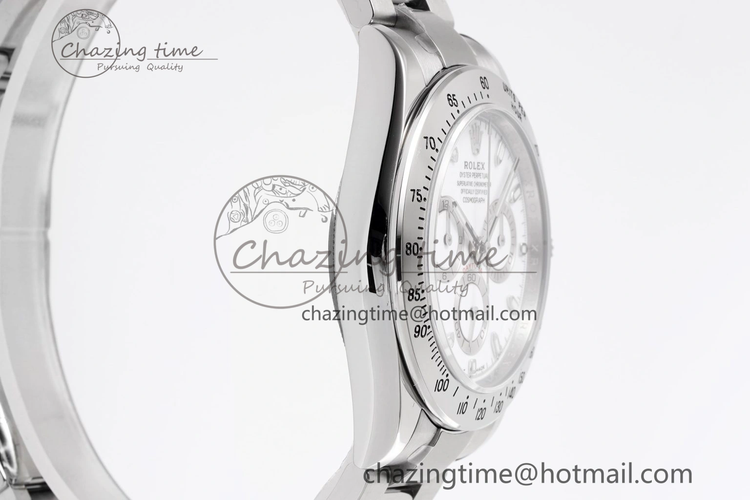 Stretchable Daytona 116520 KING 1:1 Best Edition White Dial on SS Bracelet SH 1913