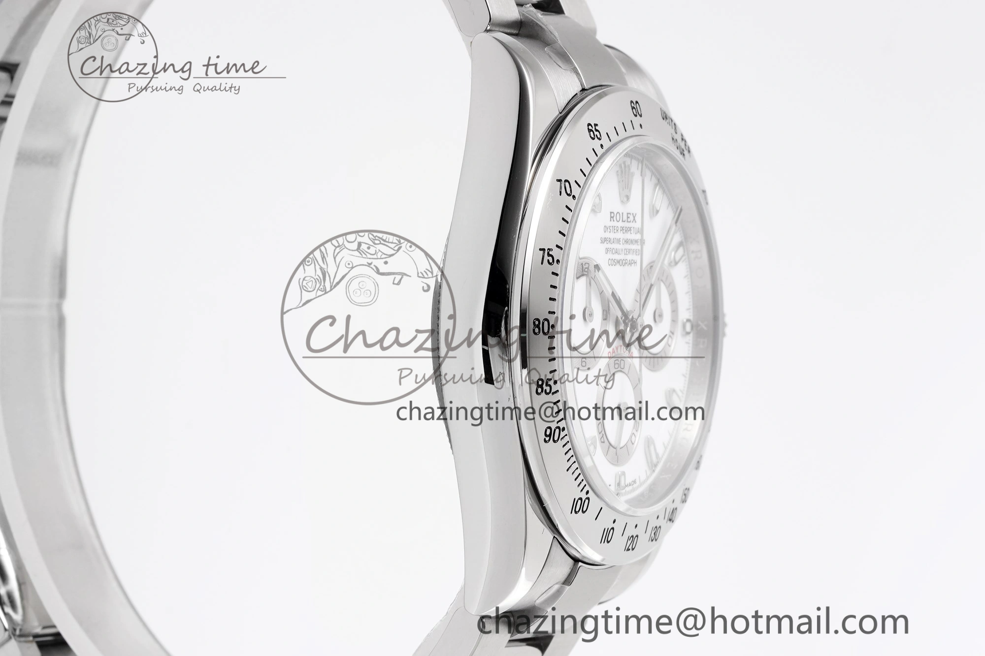 Stretchable Daytona 116520 KING 1:1 Best Edition White Dial on SS Bracelet SH 1913