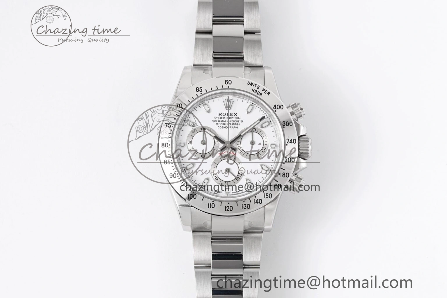 Stretchable Daytona 116520 KING 1:1 Best Edition White Dial on SS Bracelet SH 1913
