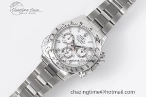 Stretchable Daytona 116520 KING 1:1 Best Edition White Dial on SS Bracelet SH 1913