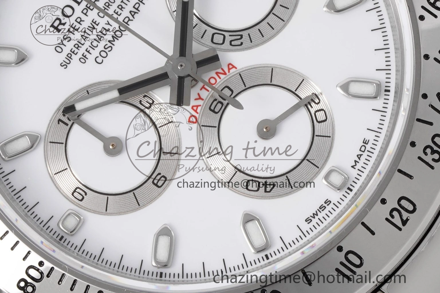 Stretchable Daytona 116520 KING 1:1 Best Edition White Dial on SS Bracelet SH 1913