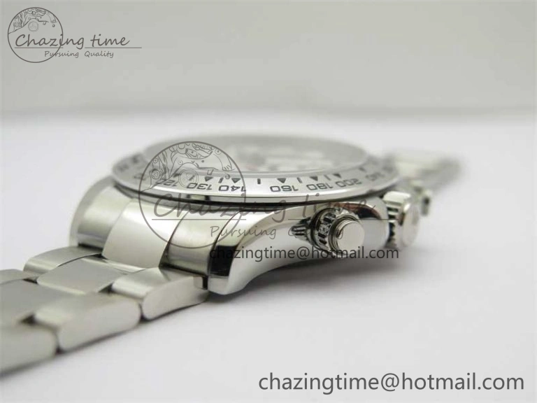 Tailored Daytona 116520 KKF 1:1 Best Edition 904L Steel White Dial on SS Bracelet A 2462