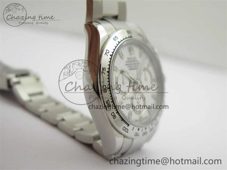 Tailored Daytona 116520 KKF 1:1 Best Edition 904L Steel White Dial on SS Bracelet A 2462
