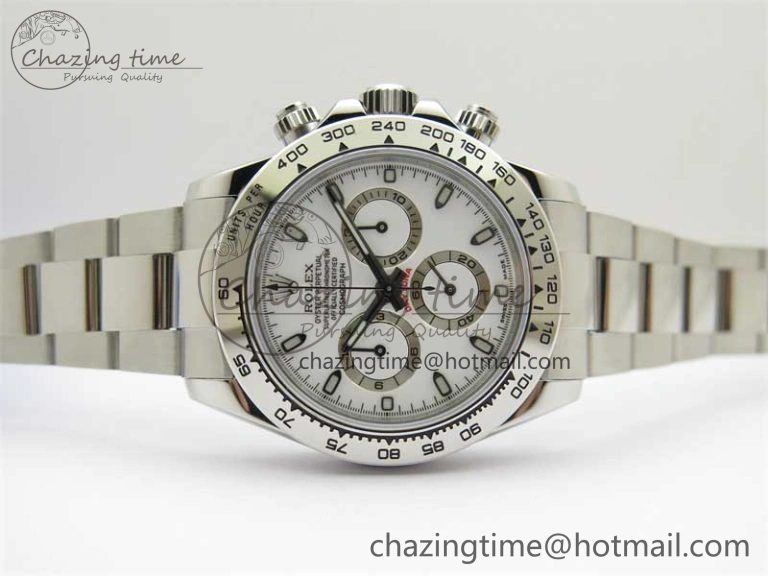 Tailored Daytona 116520 KKF 1:1 Best Edition 904L Steel White Dial on SS Bracelet A 2462
