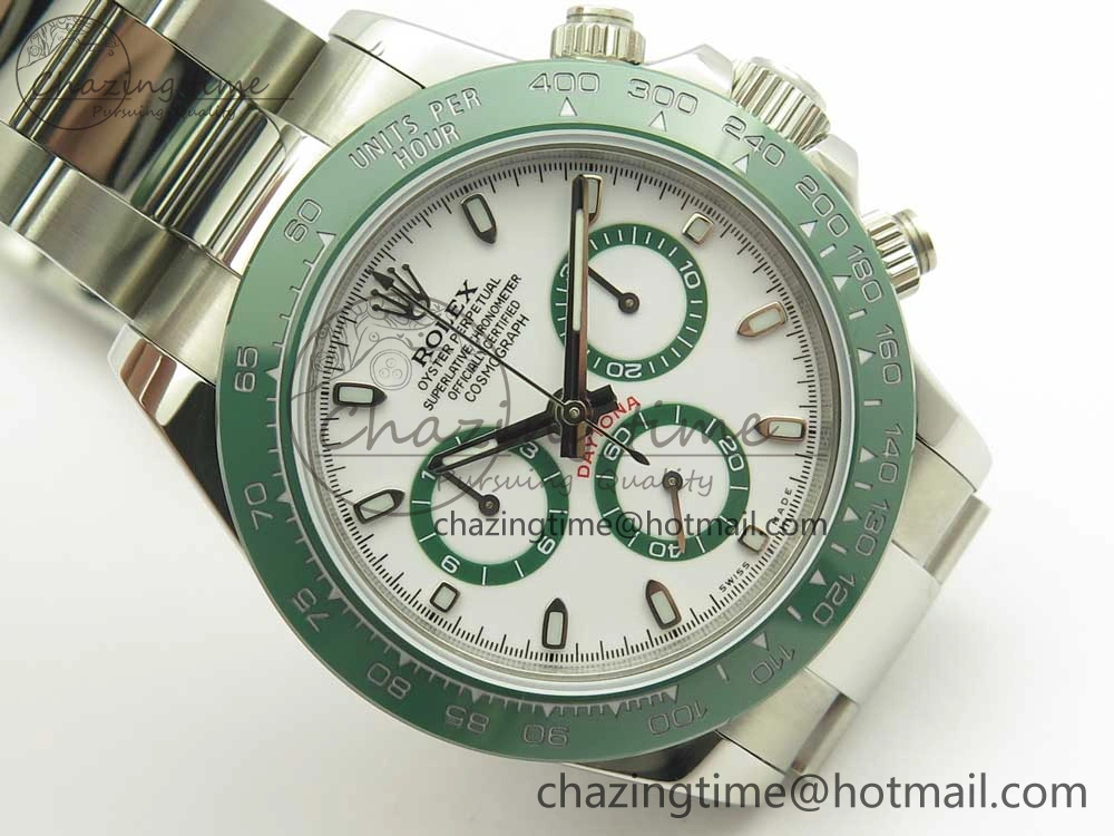 Daytona 116520 LV SS BLF Best Edition White Dial On SS Bracelet A RelaxedFit 3338