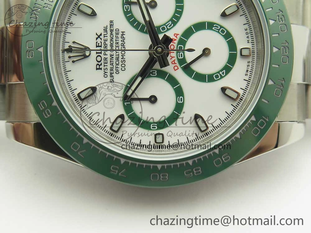 Daytona 116520 LV SS BLF Best Edition White Dial On SS Bracelet A RelaxedFit 3338