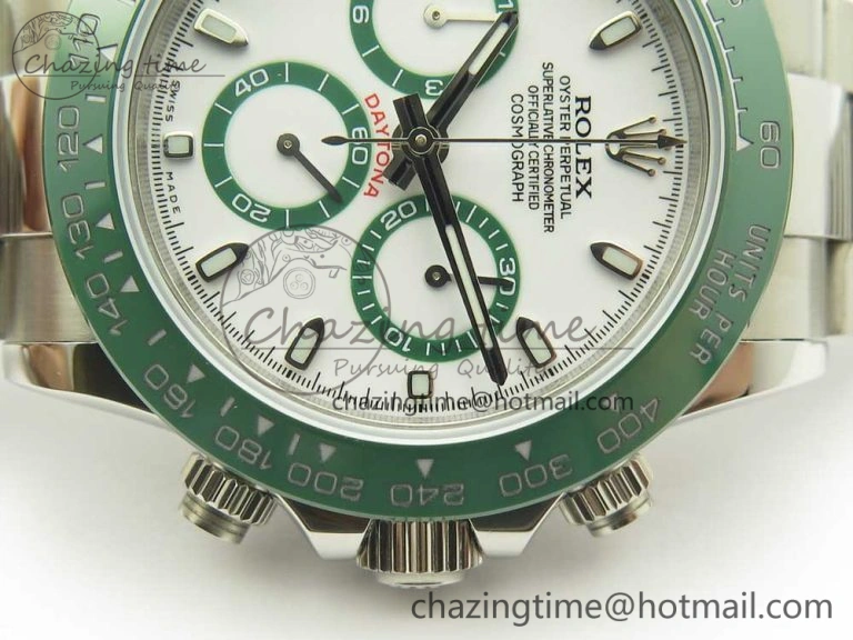 Daytona 116520 LV SS BLF Best Edition White Dial On SS Bracelet A RelaxedFit 3338