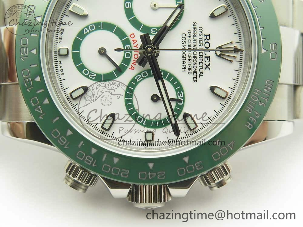 Daytona 116520 LV SS BLF Best Edition White Dial On SS Bracelet A RelaxedFit 3338