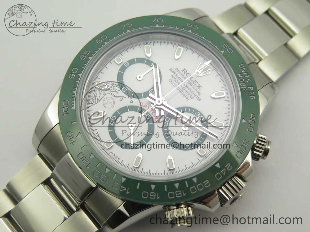 Daytona 116520 LV SS BLF Best Edition White Dial On SS Bracelet A RelaxedFit 3338