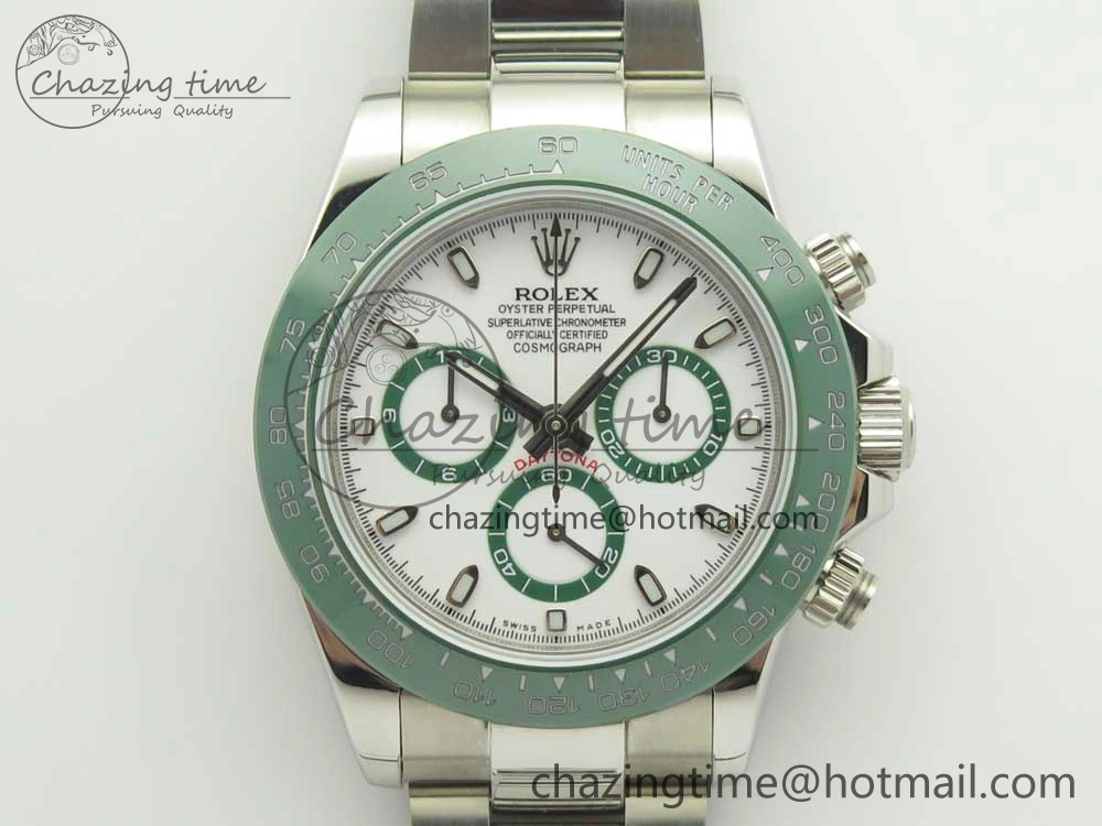 Daytona 116520 LV SS BLF Best Edition White Dial On SS Bracelet A RelaxedFit 3338
