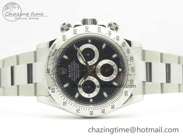 Soft Daytona 116520 Noob 1:1 Best Edition 904L SS Case and Bracelet Black Dial SA 3395
