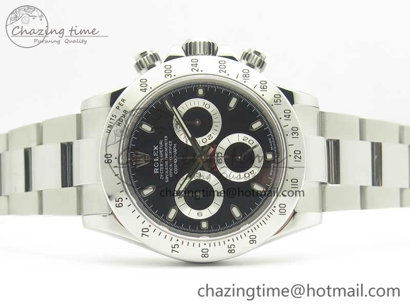 Soft Daytona 116520 Noob 1:1 Best Edition 904L SS Case and Bracelet Black Dial SA 3395