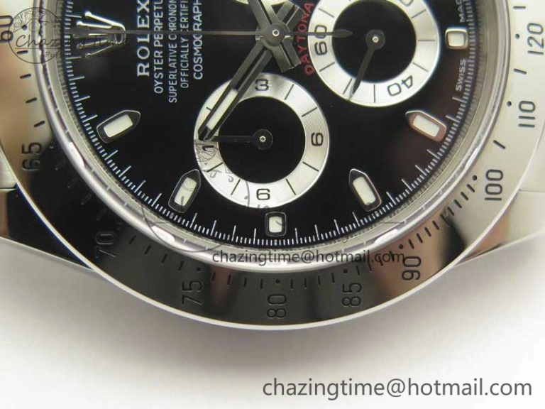 Soft Daytona 116520 Noob 1:1 Best Edition 904L SS Case and Bracelet Black Dial SA 3395