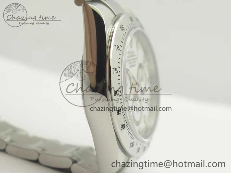 Lightweight Daytona 116520 Noob 1:1 Best Edition 904L SS Case and Bracelet White Dial SA 3397