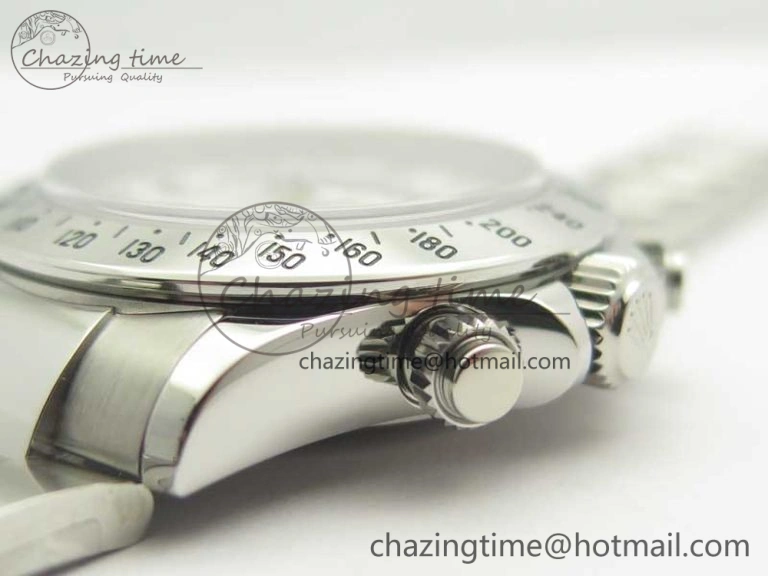 Lightweight Daytona 116520 Noob 1:1 Best Edition 904L SS Case and Bracelet White Dial SA 3397