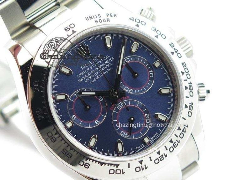 Supportive Daytona 116520 Noob Best Edition Blue Dial On SS Bracelet A7750 V 3920
