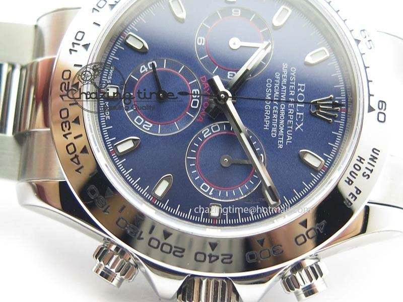Supportive Daytona 116520 Noob Best Edition Blue Dial On SS Bracelet A7750 V 3920