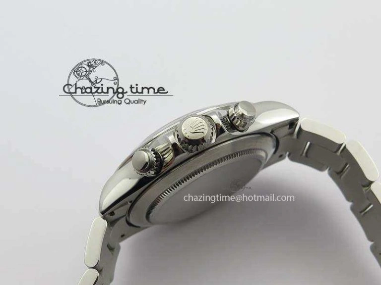 Compact Daytona 116520 Noob Best Edition White Dial On SS Bracelet A2824 (Same Thickness as Genuine) 3828