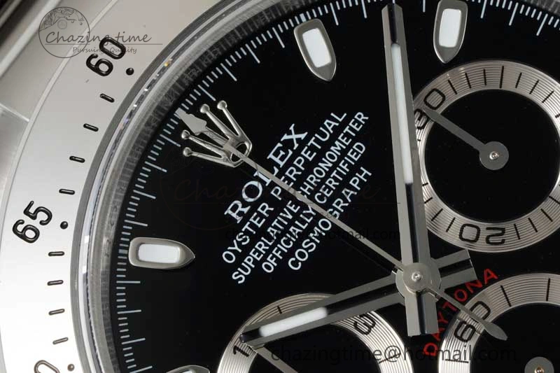 Contemporary Daytona 116520 QF 1:1 Best Edition 904L SS Case and Bracelet Black Dial SA 2272