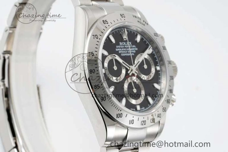 Contemporary Daytona 116520 QF 1:1 Best Edition 904L SS Case and Bracelet Black Dial SA 2272