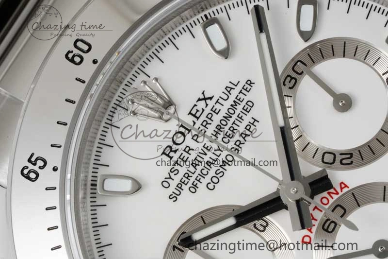 Daytona 116520 QF 1:1 Best Edition 904L SS Case and Bracelet White Dial SA Durable 2271