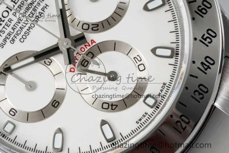 Daytona 116520 QF 1:1 Best Edition 904L SS Case and Bracelet White Dial SA Durable 2271